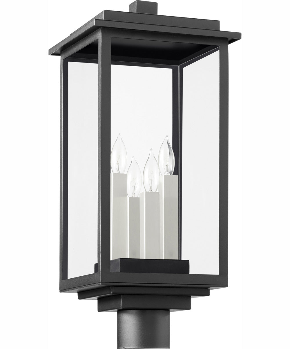Westerly 4-light Post Textured Black
