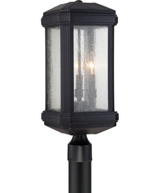 Trumbull Large 3-light Outdoor Post Light Mystic Black
