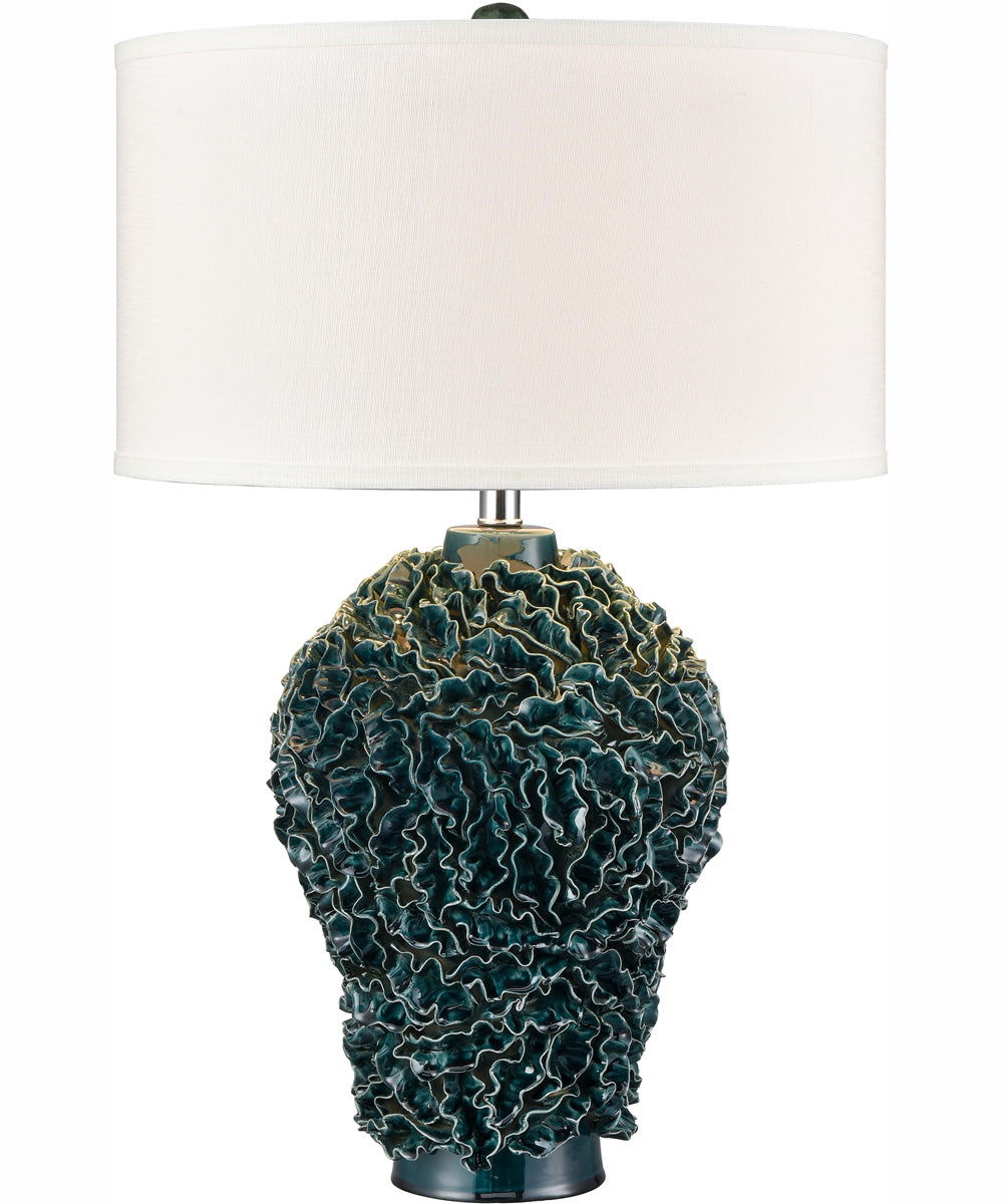 Larkin 27.5'' High 1-Light Table Lamp - Green Glaze