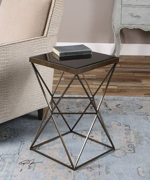 24"H Uberto Caged Frame Accent Table
