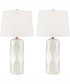 Odelia 2-Light 2 Pack-Table Lamp White Ceramichrome/ White Linen