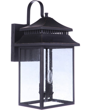 Crossbend 3-Light Outdoor Lantern Dark Bronze Gilded