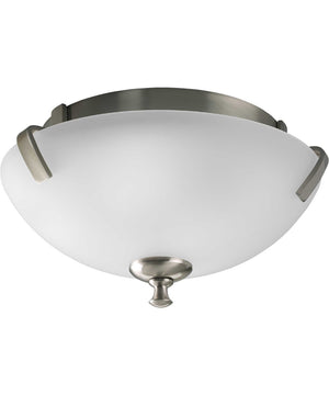 Wisten 2-Light 14" Close-to-Ceiling Brushed Nickel