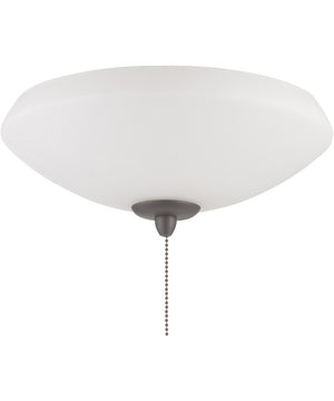 Elegance Bowl Light Kit 2-Light LED Fan Light Kit White Frost