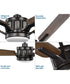 Claret 5-Blade Reversible Antique Wood/Chestnut 54-Inch LED Transitional Ceiling Fan Oil Rubbed Bronze