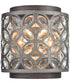 Rosslyn 9'' High 2-Light Sconce - Weathered Zinc