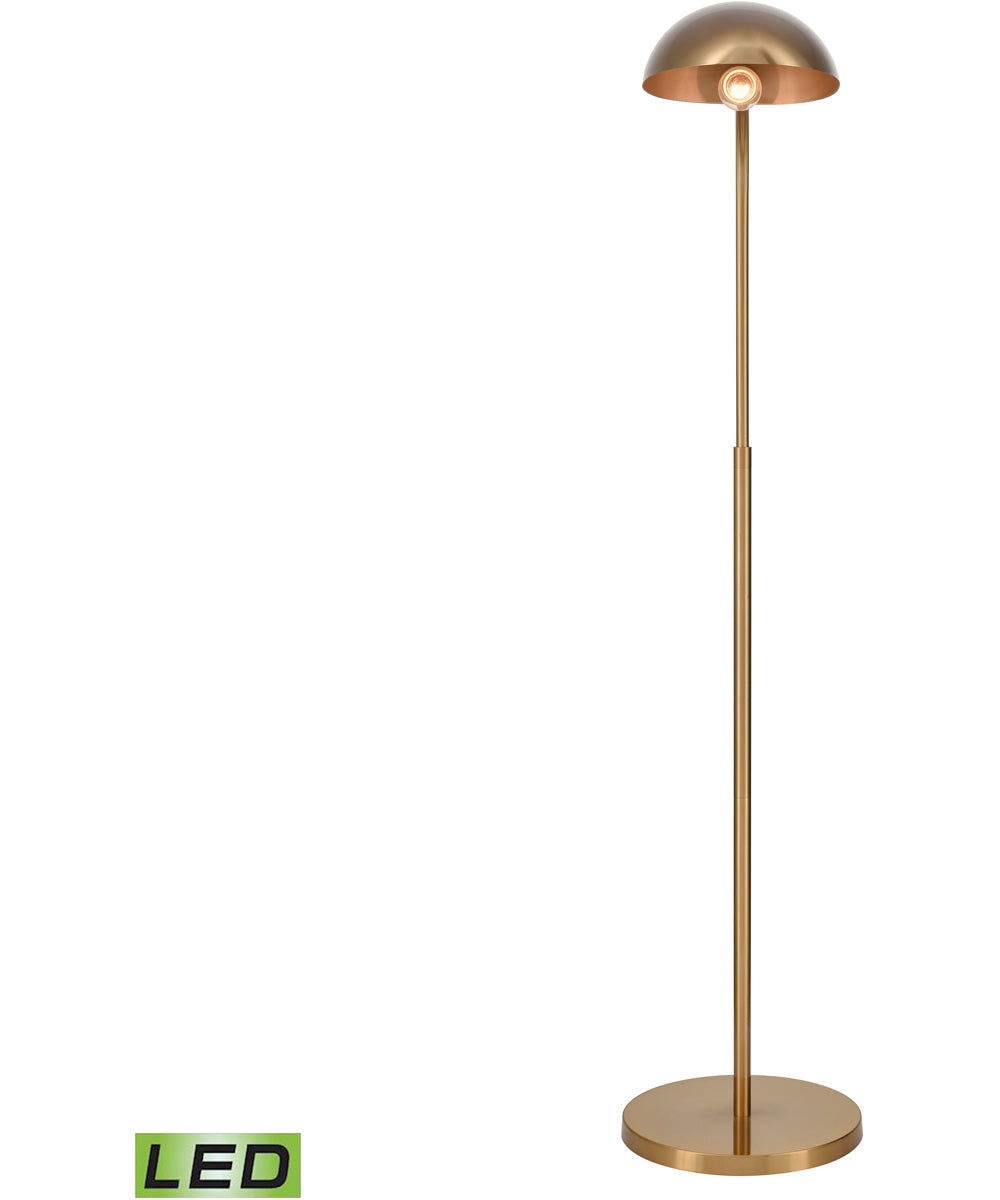 Alda 53.5'' High 1-Light Floor Lamp - Aged Brass - Includes LED Bulb