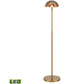 Alda 53.5'' High 1-Light Floor Lamp - Aged Brass - Includes LED Bulb