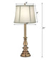 25"H Buffet Lamp Antique Brass