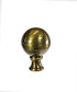 1"W Antique Brass Sphere Fan Pull