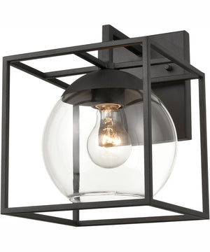 Cubed 11'' High 1-Light Outdoor Sconce - Charcoal