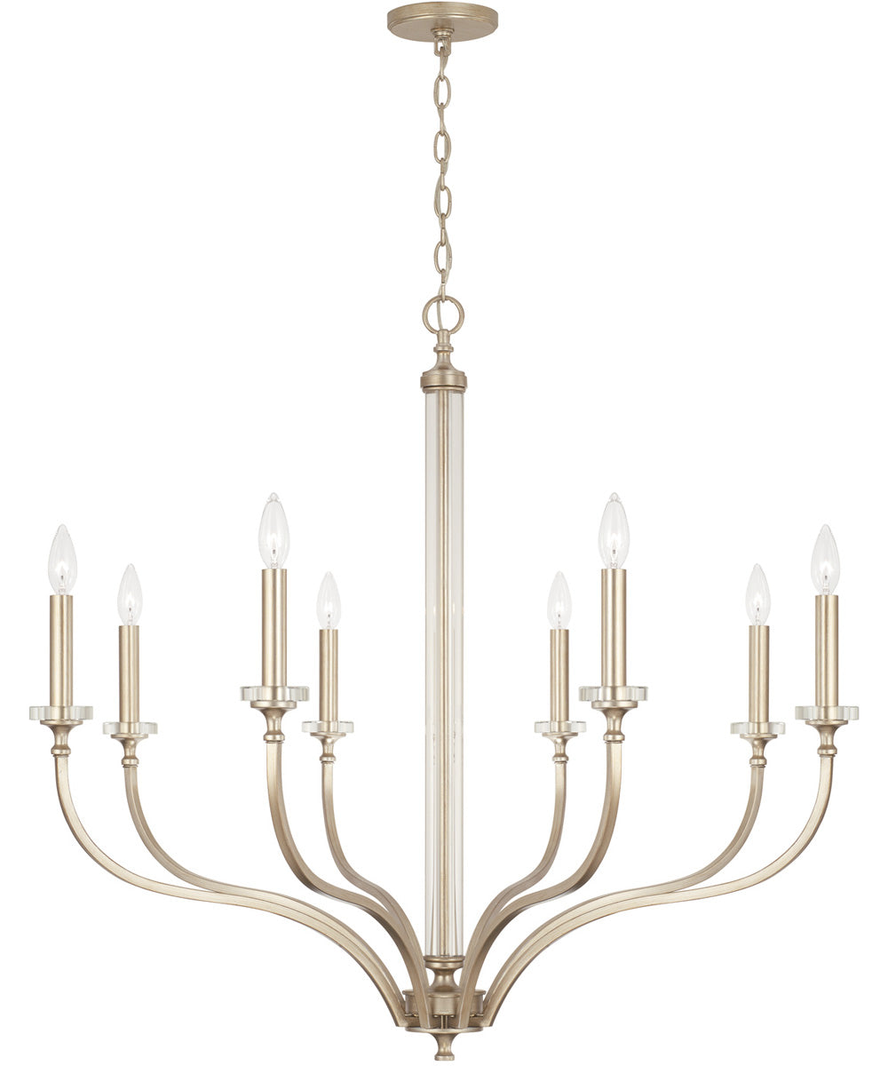 Breigh 8-Light Chandelier Brushed Champagne