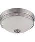 13"W Harper 1-Light Close-to-Ceiling Brushed Nickel