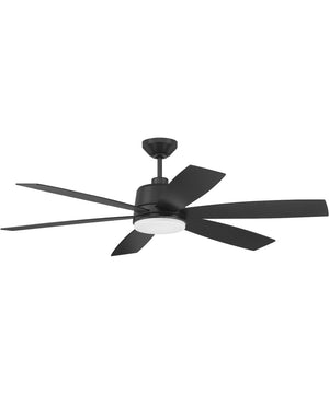 Hogan 1-Light Ceiling Fan (Blades Included) Flat Black