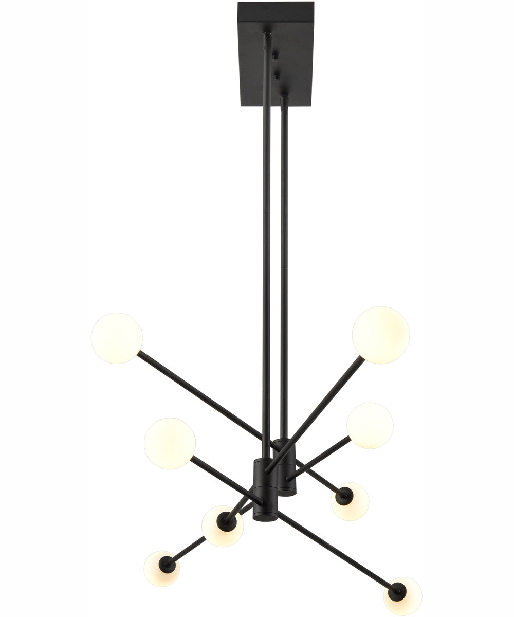 Roxbury 60'' Wide 8-Light Integrated LED Linear Chandelier - Charcoal Black