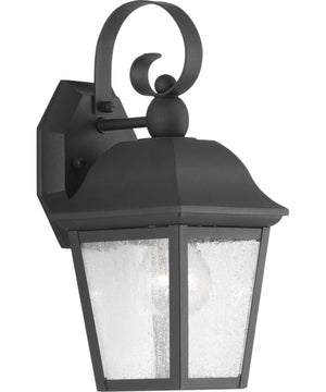Kiawah 1-Light Small Wall-Lantern Textured Black
