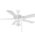 AirPro 52" 5-Blade Indoor/Outdoor Ceiling Fan White