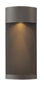 17"H Aria 1-Light LED Outdoor Pocket Wall Light in Buckeye Bronze