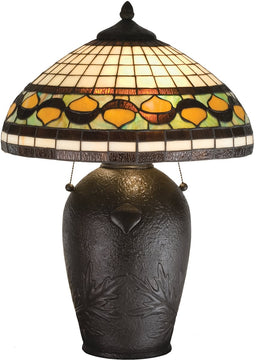 23"H Tiffany Acorn Table Lamp
