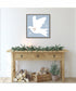 Framed White Dove I by Melissa Wang Canvas Wall Art Print (22  W x 22  H), Sylvie Greywash Frame