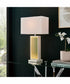 Konane 1-Light Table Lamp With Led Night Chrome/White Shade