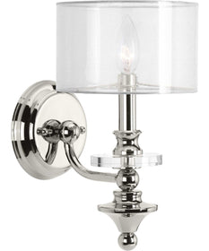 Marche' 1-Light Wall Sconce Polished Nickel