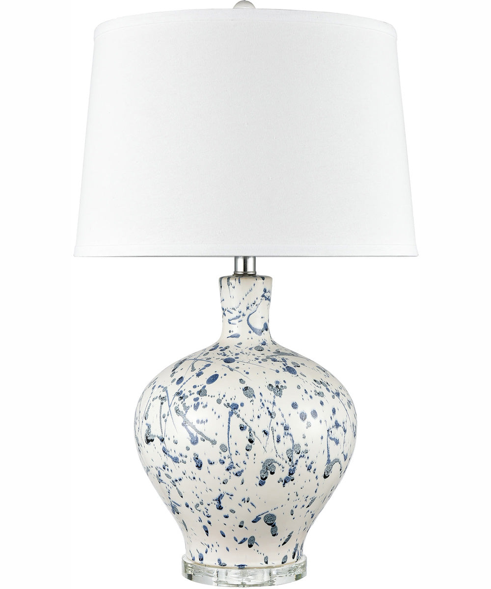 Rueben Crescent 27'' High 1-Light Table Lamp - Blue