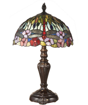 20 Inch H Dragonfly Bounty Tiffany Table Lamp