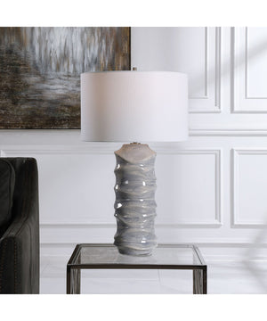 Waves Blue & White Table Lamp