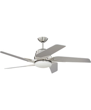 Solo Encore 1-Light LED Ceiling Fan (Blades Included) Brushed Polished Nickel