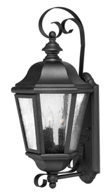 21"H Edgewater 3-Light LED Medium Outdoor Wall Light in Black