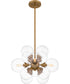 Glinda 4-light Pendant Brushed Weathered Brass