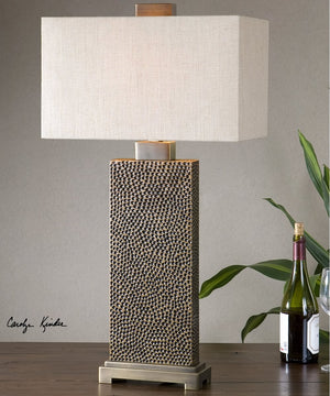32"H Canfield Coffee Bronze Table Lamp