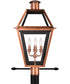 Rue De Royal Extra Large 4-light Outdoor Post Light Aged Copper