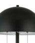 Rivet 21"H 2-Light Modern LED Metal Dome Table Lamp Painted Powder Coated Matte Black Finish