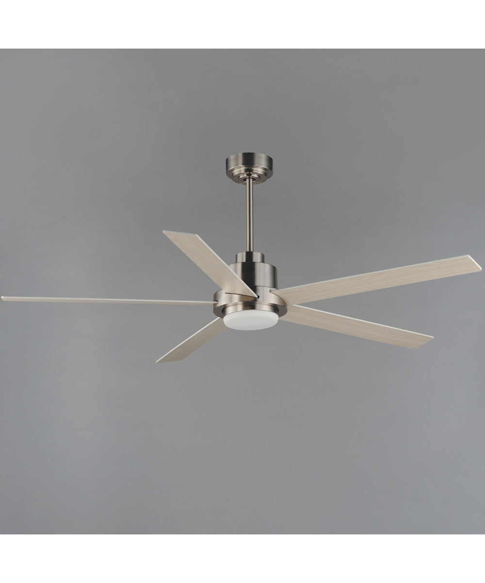 Daisy 60 inch 5-Blade Fan w LED Light Kit Satin Nickel