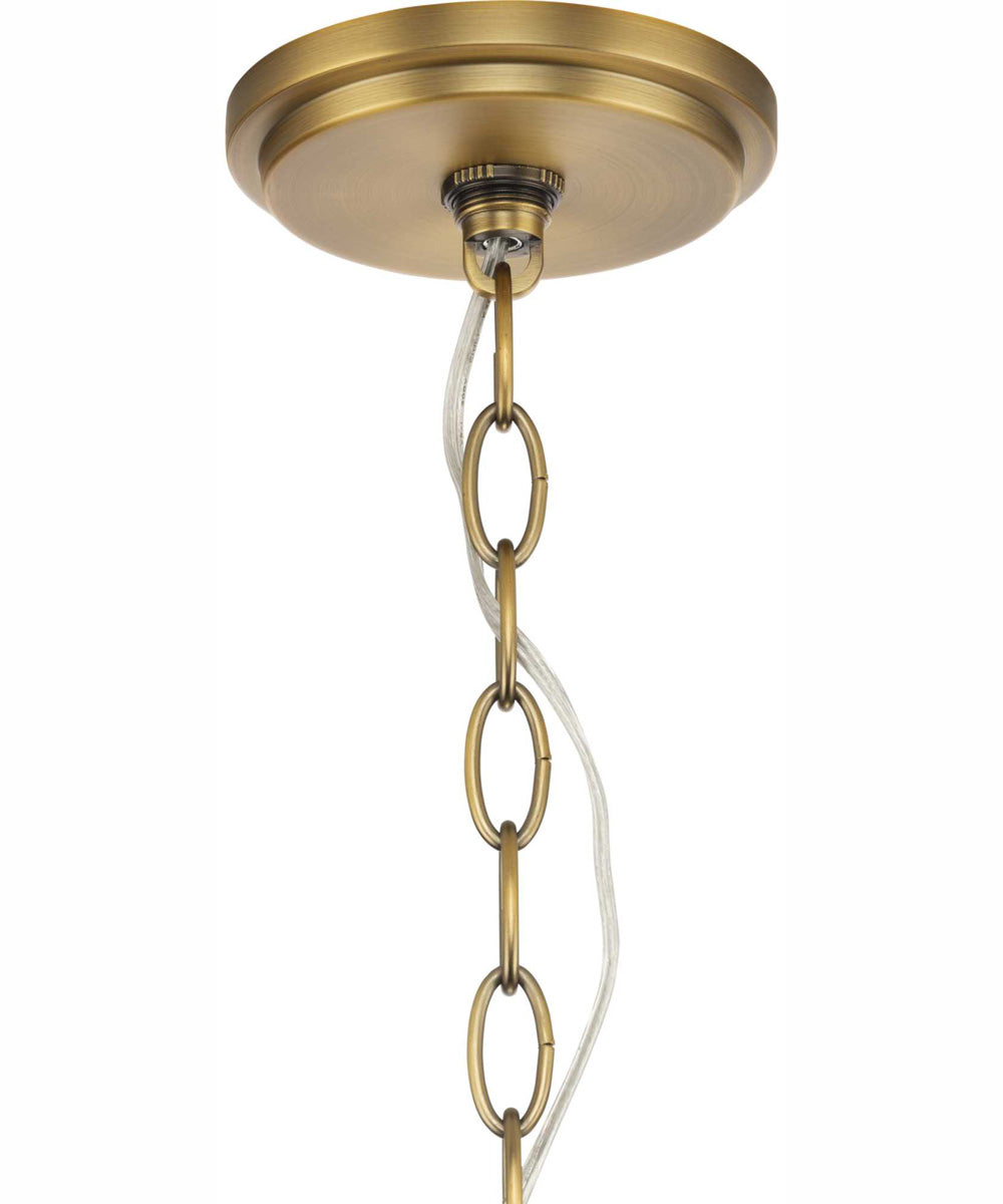 Gilliam 6-Light New Traditional Chandelier Vintage Brass