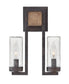 12"H Sawyer 2-Light Outdoor Two Light Sconce in Sequoia