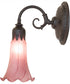 5.5" Wide Lavender Tiffany Pond Lily Wall Sconce