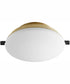 1-light LED Patio Ceiling Fan Light Kit Aged Brass