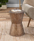 20"H Cutler Drum Shaped Accent Table