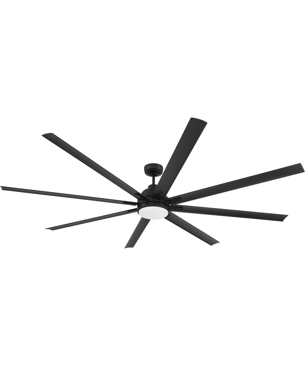 Rush 84" 1-Light Ceiling Fan (Blades Included) Flat Black