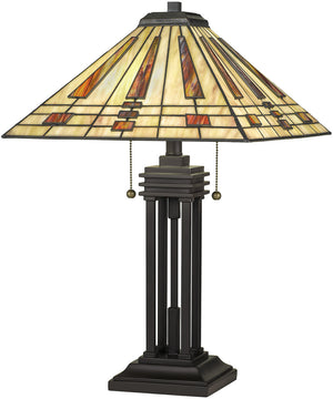Stevie Small 2-light Table Lamp Western Bronze