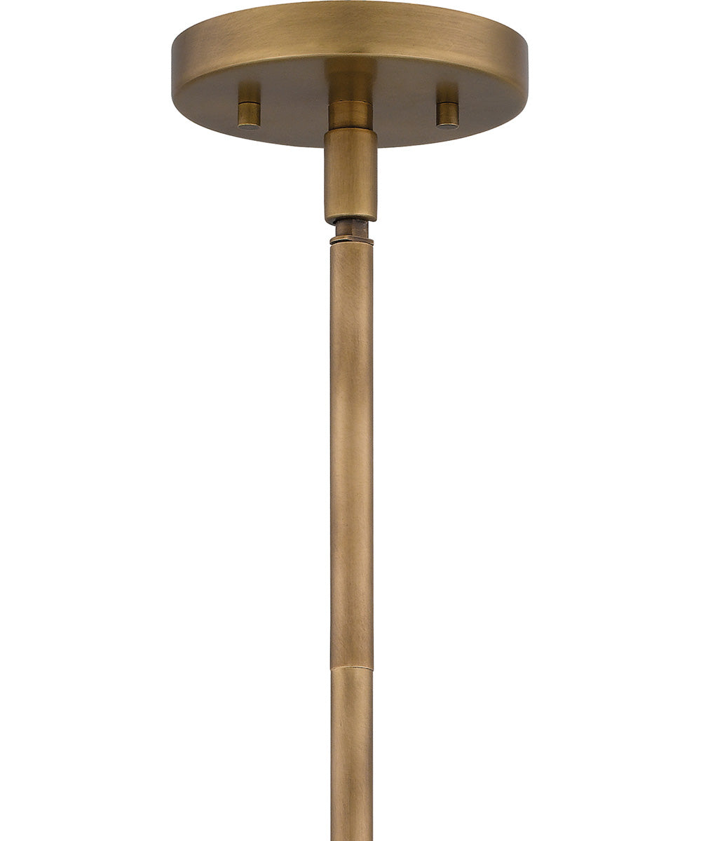Mallory 5-light Chandelier Weathered Brass