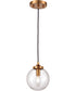 Boudreaux 6'' Wide 1-Light Mini Pendant - Antique Gold