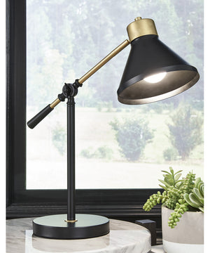 Garville Metal Desk Lamp (1/CN) Black/Gold