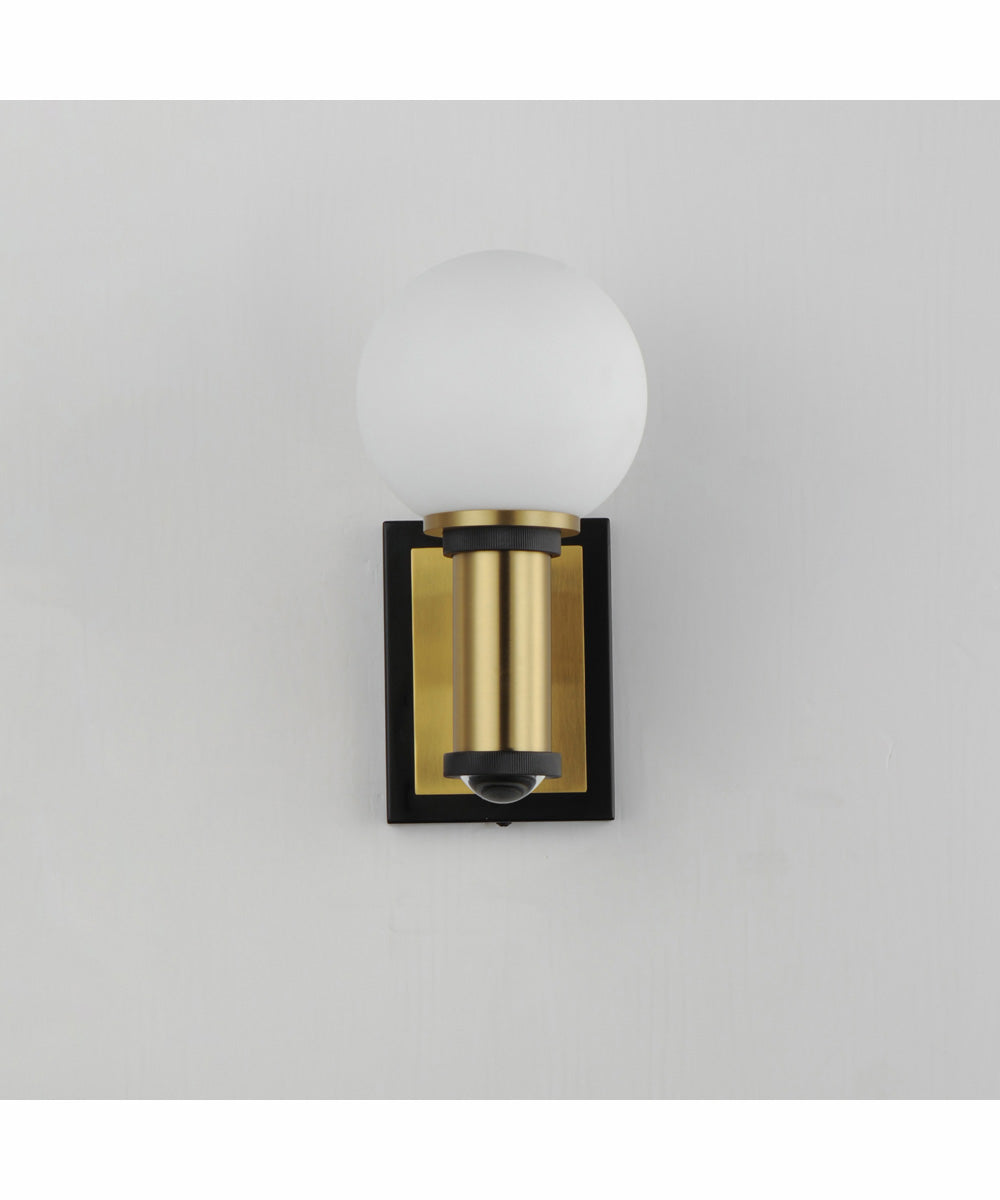San Simeon 2-Light LED Wall Sconce Black / Natural Aged Brass