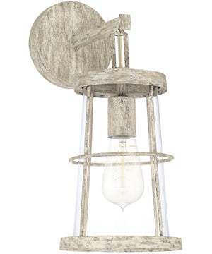 Beaufort 1-Light Sconce In Mystic Sand With Clear Glass