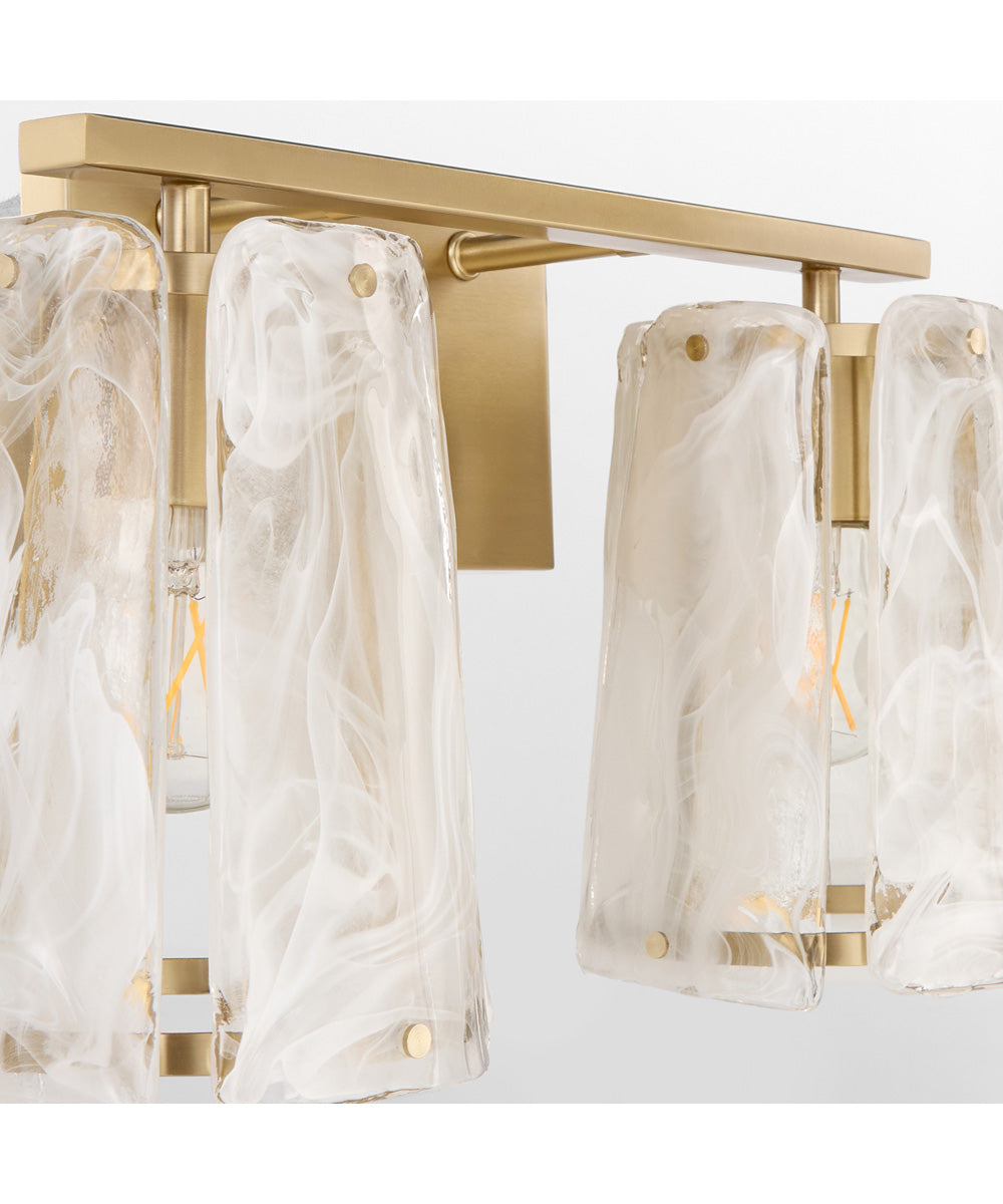 Prestige 2-light Bath Vanity Light Aged Brass