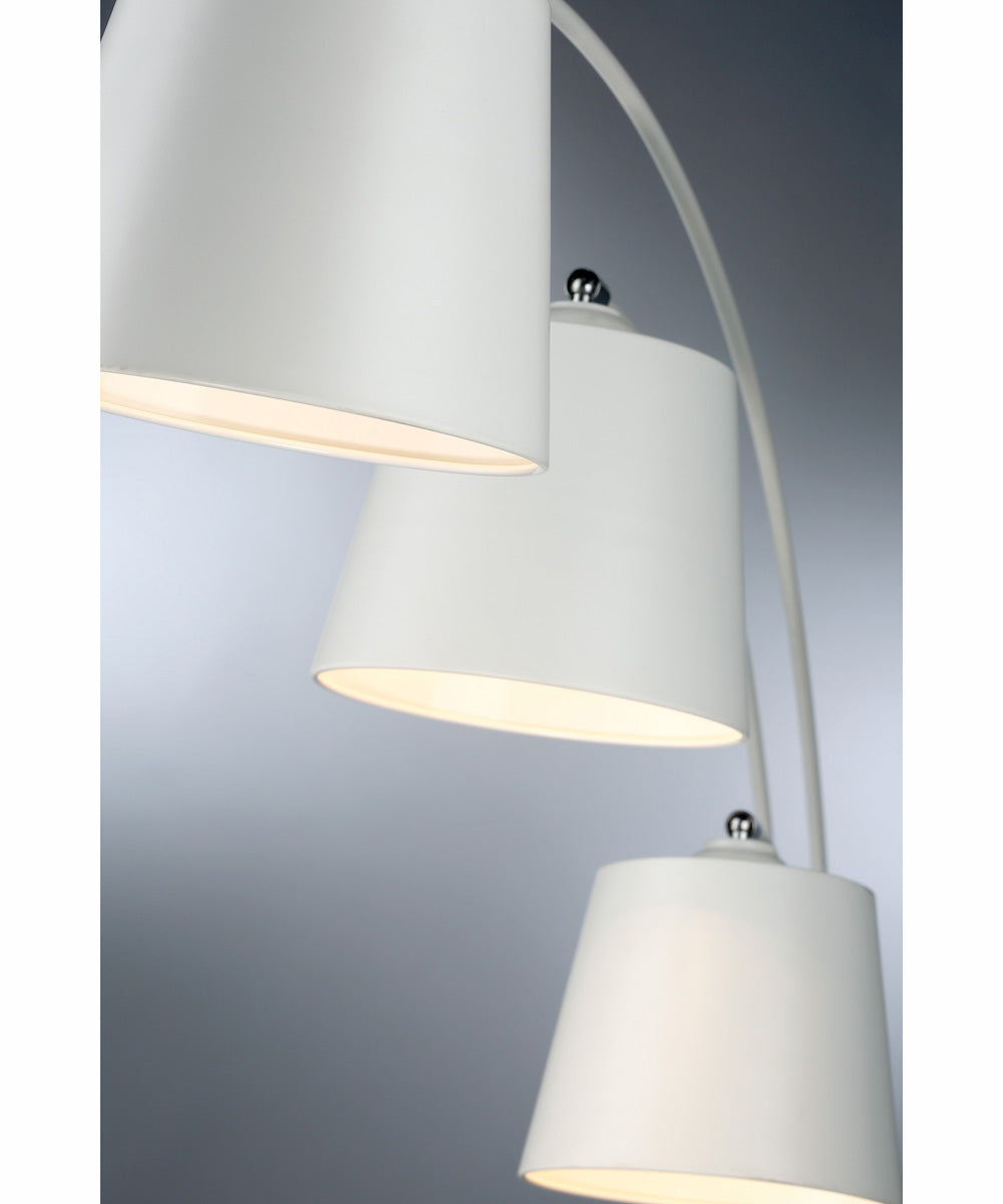 Quana 3-Light 3-Light Arch Lamp White